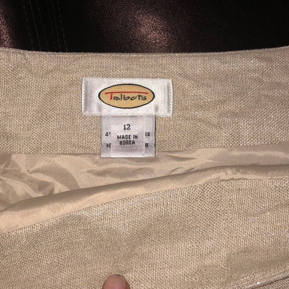 3/$25 Talbots A line Glitter Skirt - Picture 4 of 5